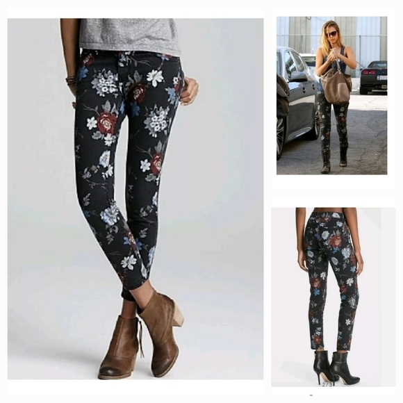 Current Elliott The‎ StilettoWildflower Jeans - Picture 1 of 6